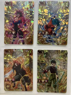 Dragon Ball Heroes Goku Blue SSJ4 Trunks Xeno Holo Card Set BM12-HCP1 3 4 7 set - Image 2