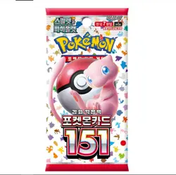 Pokemon Card Sword & Shield 151 Enhanced Expansion Booster Box SV2a Korean Ver - Image 3