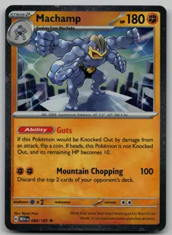 Machamp (Cosmos Holo) Rare Miscellaneous Cards & Products 068/165 NM - Image 1