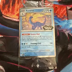 Aurorus Promo Card Cosmo Holo Pokemon Perfect Order Stamped 024/088 Barnes Noble - Image 1