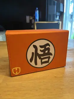 Goku Deck Box Dragon Ball TCG Card Storage Compartment Orange - Image 1