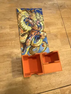 Goku Deck Box Dragon Ball TCG Card Storage Compartment Orange - Image 5