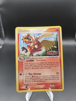 Blaziken 5/108 EX Power Keepers Pokemon Card Reverse Holo Foil Rare - Image 1