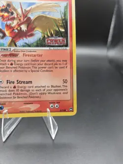 Blaziken 5/108 EX Power Keepers Pokemon Card Reverse Holo Foil Rare - Image 4