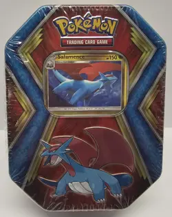 Pokemon TCG Salamence Tin w/ 10 Mini 3-Card Booster Packs - NEW/SEALED - Image 1