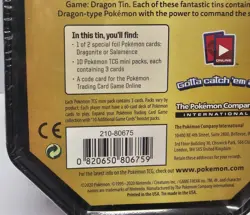 Pokemon TCG Salamence Tin w/ 10 Mini 3-Card Booster Packs - NEW/SEALED - Image 3