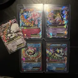 Pokemon Mega Evolution EX Holo Mewtwo Diancie Alakazam Slowbro 5 Cards - Image 1