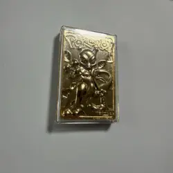 1999 Pokemon "Mewtwo" 23 Karat Gold Plated Special Edition Trading Card Rare - Image 3