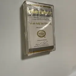 1999 Pokemon "Mewtwo" 23 Karat Gold Plated Special Edition Trading Card Rare - Image 5