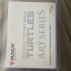 Leonardo, Sewer Samurai - Art Card (20/54) Gold-Stamped Signature NM ENG MTG - Image 2