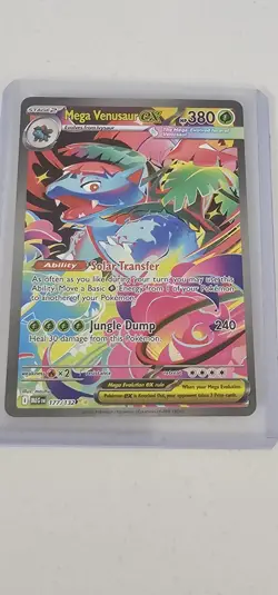 Pokemon Mega Evolution Mega Venusaur EX 177/132 Special Illustration Rare SIR NM - Image 1