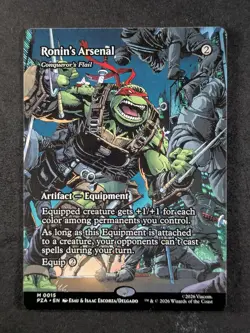 2026 MTG RONIN'S ARSENAL #0015 TMNT: Source Material Borderless Mythic Rare - Image 1