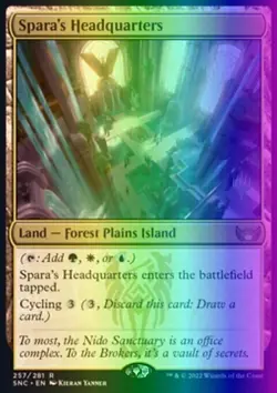 Spara's Headquarters MTG Streets of New Capenna Foil - Image 1