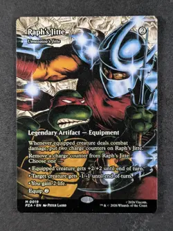 2026 MTG RAPH'S JITTE #0019 TMNT: Source Material Borderless Mythic Rare - Image 1