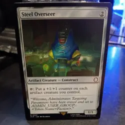 x1 Steel Overseer - Foil R MTG Universes Beyond: Fallout M/NM, English - Image 1