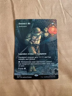 Donnie’s Bo Teenage Mutant Ninja Turtles Magic The Gathering Borderless Full Art - Image 1