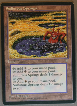 Sulfurous Springs - MTG - Ice Age - Magic: The Gathering - Image 1