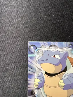 Blastoise #9 Topps TV Animation Vintage Pokemon Card Non Holo Blue Label 1st - Image 2