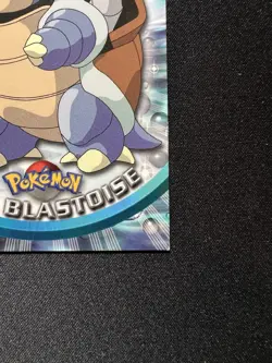 Blastoise #9 Topps TV Animation Vintage Pokemon Card Non Holo Blue Label 1st - Image 4