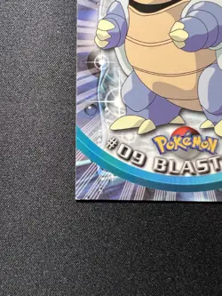 Blastoise #9 Topps TV Animation Vintage Pokemon Card Non Holo Blue Label 1st - Image 5