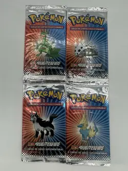 EX Ruby & Sapphire SPANISH - 4 Sealed Booster Packs - Pokemon TCG US SELLER - Image 1