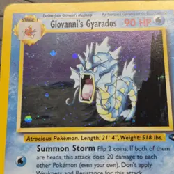 Pokemon Giovanni's Gyarados 5/132 Gym Challenge Holo Rare Pokemon Card VLP/NM - Image 2