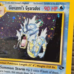 Pokemon Giovanni's Gyarados 5/132 Gym Challenge Holo Rare Pokemon Card VLP/NM - Image 3