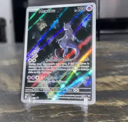 Pokemon TCG S&V Black Star Promo 151 UPC Mewtwo IR 052 - Image 3