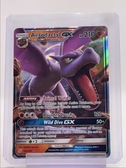 AERODACTYL GX 2019 POKEMON UNIFIED MINDS ULTRA RARE 106/236 Q2714 - Image 1