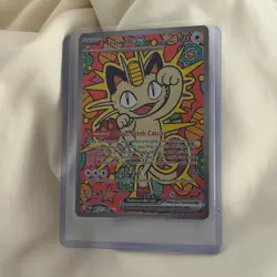 Pokemon TCG Meowth ex 121/088 Special Illustration Rare Perfect Order NEAR MINT - Image 1