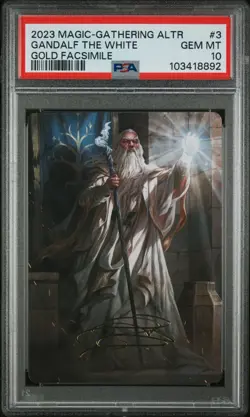 MTG PSA 10 Gandalf The White Art Series LOTR Lord of the Rings #3 - Image 1