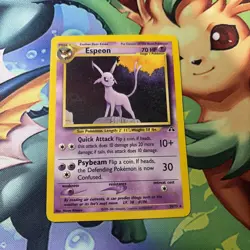 Pokemon TCG Espeon Neo Discovery 20/75 Non-Holo Rare MP w Crease - Image 1