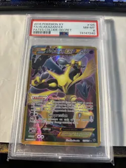 Alakazam EX 125/124 Pokemon TCG XY Fates Collide Secret Rare PSA 8 - Image 1