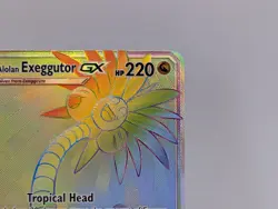 Pokemon TCG Alolan Exeggutor GX 118/111 Rainbow Secret Rare, Crimson Invasion - Image 2