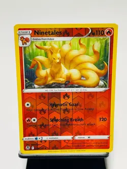 NINETALES 2022 Pokemon Silver Tempest REVERSE HOLO Uncommon POKEMON 18/195 - Image 1