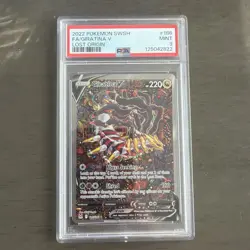 2022 POKEMON SWORD & SHIELD LOST ORIGIN #186 FULL ART/GIRATINA V PSA 9 - Image 1