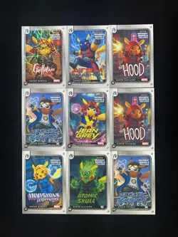2023 Pokemon Pikachu Heroes & Villains Cos Jean Grey Atomic Skull Lot*9 PQ34 - Image 1