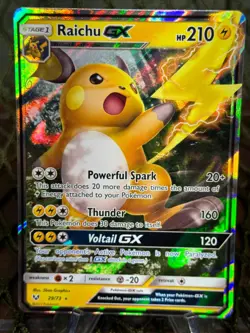 RAICHU GX ~ Pokemon TCG: Sun & Moon SHINING LEGENDS - Image 1