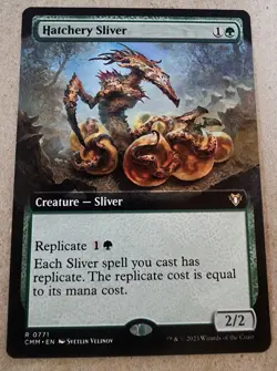 Hatchery Sliver - #771 Regular (Extended Art) Commander Masters - Mtg - Image 1
