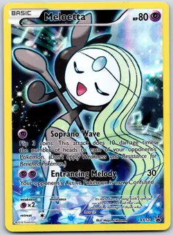 POKEMON XY BLACK STAR PROMOS MELOETTA XY120 PROMO HOLO NM - Image 1