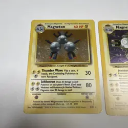 Pokemon Magneton Holo Rare Fossil 11/62 Plus 9/102 - Image 2