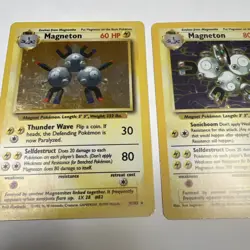 Pokemon Magneton Holo Rare Fossil 11/62 Plus 9/102 - Image 3