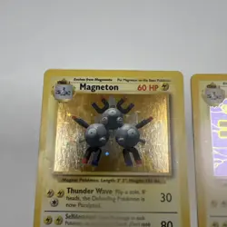 Pokemon Magneton Holo Rare Fossil 11/62 Plus 9/102 - Image 4