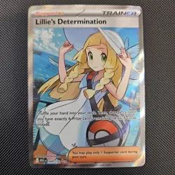 Lillie's Determination 169/132 Pokemon TCG Mega Evolution Ultra Rare Holo NM - Image 1