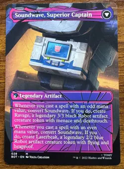 Soundwave, Sonic Spy #28 · Universes Beyond: Transformers · Borderless Non-Foil - Image 2