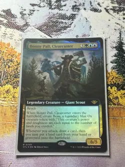 Mint/Near-Mint, English - 1 x MTG Bonny Pall, Clearcutter - Foil - Extended Art - Image 3