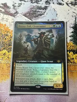 Mint/Near-Mint, English - 1 x MTG Bonny Pall, Clearcutter - Foil - Extended Art - Image 4