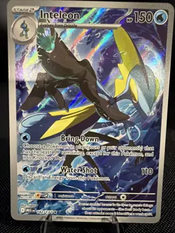 Pokemon TCG - Inteleon - 142/132 - Mega Evolution - Illustration Rare NM - Image 1