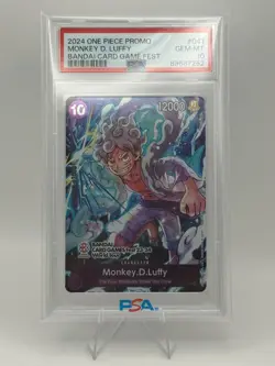 2024 One Piece Monkey D. Luffy Bandai Card Game Fest Promo PSA 10 - Image 1