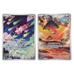 Pokemon Illustration Rare Card Lot Minior 201/182 Magby 186/182 Paradox Rift - Image 1